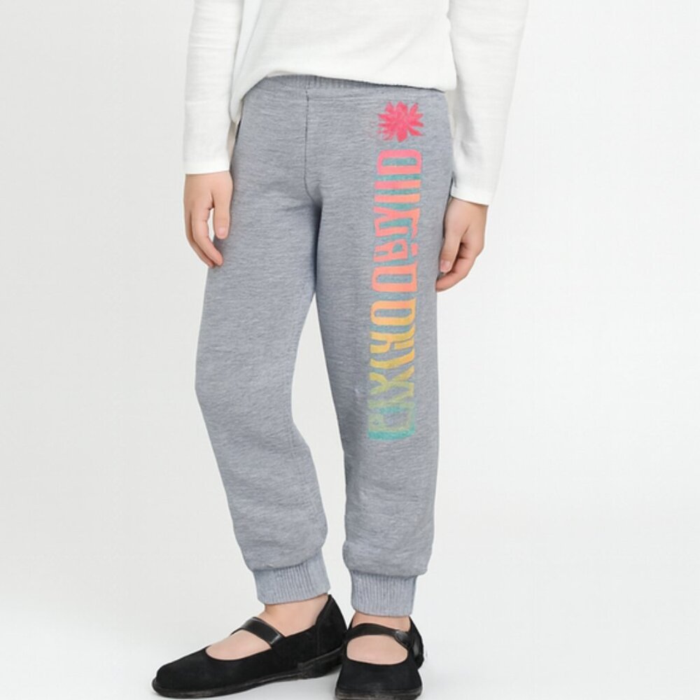Love Republic Girls Joggers Heather Gray 6‑6X Vertical Graphic Glitter Forever